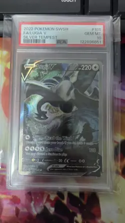 Pokemon Lugia V Silver Tempest Full Alt Art #186 PSA 10 Gem Mint - Image 2