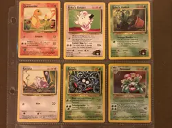 LOT 6 POKEMON CARD COLLECTION 1995 96 98 GAMEFREAK NINTENDO CREATURE 1999 Wizard - Image 1