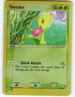 Treecko - Reverse Holo - 80/97 EX Dragon - Pokemon TCG - 2003 - Image 1