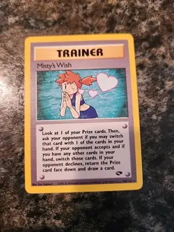 Misty's Wish 108/132 - 2000 Pokemon Gym Challenge Set WOTC TCG - Non Holo Rare - Image 1