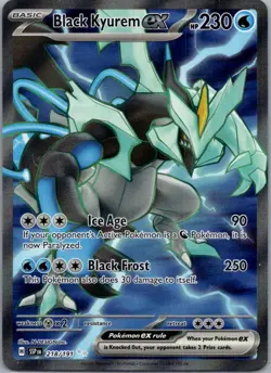 Black Kyurem ex 218/191 Ultra Rare Surging Sparks Pokemon Near Mint - Image 1