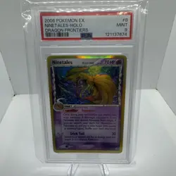 2006 POKEMON EX DRAGON FRONTIERS #8 NINETALES-HOLO PSA 9 - Image 1
