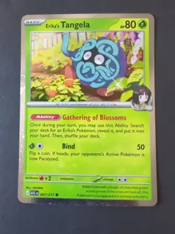 Pokemon Erika's Tangela Stamped 007/217 Cosmo Holo Ascended Heroes Promo - Image 1