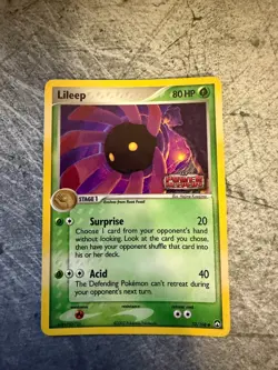 Pokemon Lileep 52/108 Reverse Holo Power Keepers 2007 - LP - Image 1