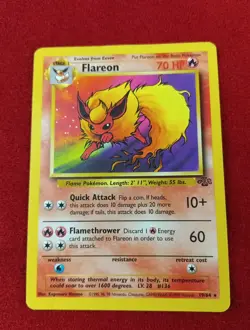 Pokemon TCG – Flareon (Jungle) 19/64 – Unlimited – Rare – Non‑Holo – Light Play - Image 1
