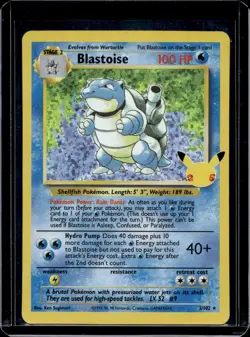 Pokemon Celebrations: Classic Collection Blastoise Holo 2/102 - Image 1