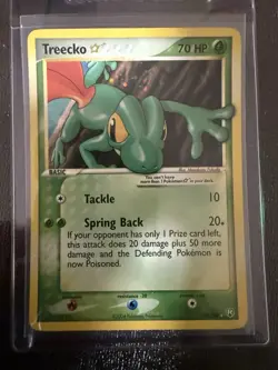 2004 Pokemon Ex Team Rocket Returns Gold Star Treecko 109/109 - Image 1