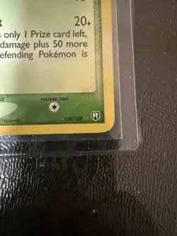 2004 Pokemon Ex Team Rocket Returns Gold Star Treecko 109/109 - Image 3