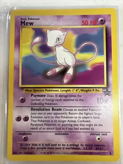 Mew # 8 Black Star Promo Non-Holo - Pokemon TCG 2000 Light Play L40 - Image 1