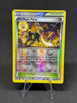 All-Night Party 96/122 XY Breakpoint REVERSE HOLO Pokemon LP - Image 1