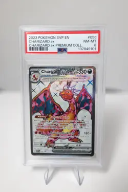 Pokemon Charizard ex 056 SVP Scarlet & Violet Promo EX Holo PSA 8 2023 - Image 1