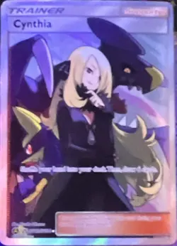Pokemon Cynthia SV82/SV94 Hidden Fates Shiny Vault Full Art Holo Trainer - Image 1
