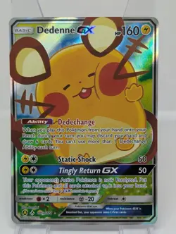 Pokemon Dedenne GX 195a/214 Unbroken Bonds Sun & Moon ALTERNATE ART PROMO - Image 1