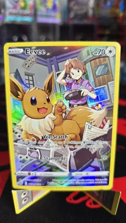 Eevee TG11/TG30 Pokemon Brilliant Stars Trainer Gallery Holo NM or Better - Image 1