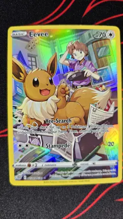 Eevee TG11/TG30 Pokemon Brilliant Stars Trainer Gallery Holo NM or Better - Image 2