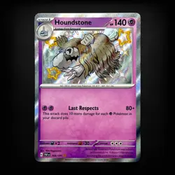 Pokemon TCG SV: Paldean Fates Houndstone #168/091 Holo NM - Image 1