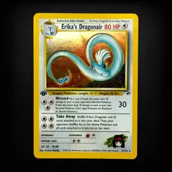 Pokemon TCG Gym Heroes Erika's Dragonair 1st Edition #004/132 Holo Rare LP - Image 1