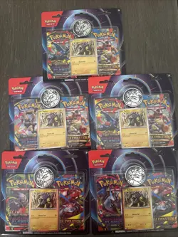 Pokemon Raikou 2 Pack Blister Mega Evolutions & Phantasmal Flames Lot Of 5 - Image 2