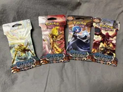 2016 POKEMON TCG XY STEAM SIEGE - Art Set - SLEEVED BOOSTER PACK -4 Packs - Image 1