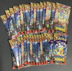 Pokemon TCG Scarlet & Violet Surging Sparks Booster Pack Lot Of 30 Sealed - Image 1