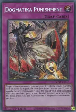Yugioh! MP Dogmatika Punishment - MP21-EN147 - Prismatic Secret Rare - 1st Editi - Image 1