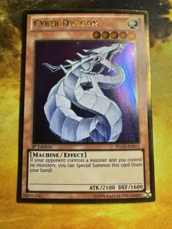 Yugioh - Cyber Dragon - PGLD-EN053 1st Edition NM - Image 2