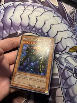 YUGIOH Gate Guardian MRD-000 SECRET Metal Raiders 1st Ed LP (LM) - Image 3