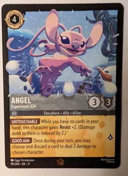 Disney Lorcana Angel Experiment 624 191/204 Winterspell Legendary Steel LP - Image 1