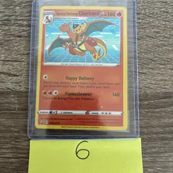Special Delivery Charizard Pokemon Center Promo Card Holo (SWSH075) - SEALED - Image 1