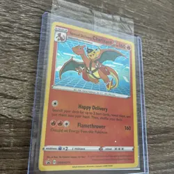 Special Delivery Charizard Pokemon Center Promo Card Holo (SWSH075) - SEALED - Image 3