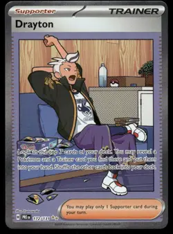 Pokemon Cards Drayton 172/131 Prismatic Evolutions Special Illustration Rare NM - Image 1