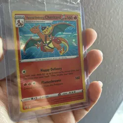 Special Delivery Charizard Pokemon Center Promo Card Holo (SWSH075) - SEALED - Image 3