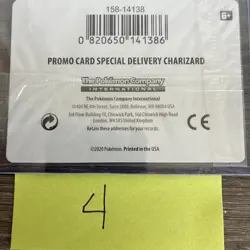 Special Delivery Charizard Pokemon Center Promo Card Holo (SWSH075) - SEALED - Image 4