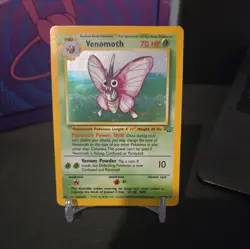 Pokemon Venomoth Card 13/64 Jungle Rare Holo Card TCG - HP - Image 1