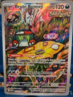 Pokemon TCG Brute Bonnet Paradox Rift Holo Card 207/182 Illustration Rare - Image 1