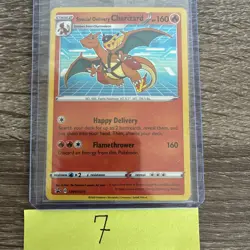 Special Delivery Charizard Pokemon Center Promo Card Holo (SWSH075) - SEALED - Image 1