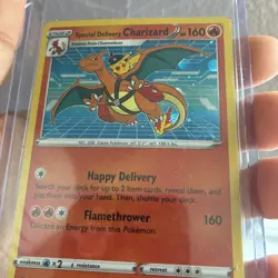 Special Delivery Charizard Pokemon Center Promo Card Holo (SWSH075) - SEALED - Image 3