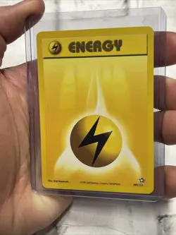 Lightning Energy 109/111 Neo Genesis Set Unlimited Pokemon Card NM Near Mint TCG - Image 2