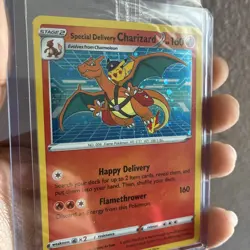 Special Delivery Charizard Pokemon Center Promo Card Holo (SWSH075) - SEALED - Image 3