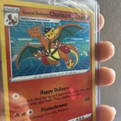 Special Delivery Charizard Pokemon Center Promo Card Holo (SWSH075) - SEALED - Image 4