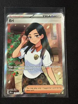 Pokemon Card Game TCG Prismatic Evolutions Eri 136/131 Full Art Trainer NM - Image 1