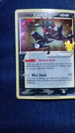 Pokemon Greninja Star Promo SWSH144 Full Art Holo 130 HP Mist Slash Card - Image 1