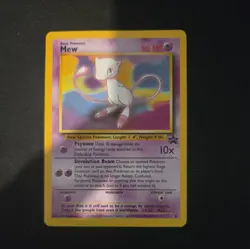 Pokemon TCG Mew Black Star Promo #8 WOTC Rare Non-Holo Card - Vintage, LP - Image 3