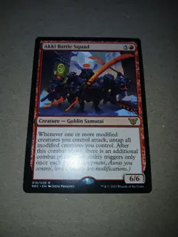 1x Akki Battle Squad Commander: Kamigawa: Neon Dynasty Regular - Image 1