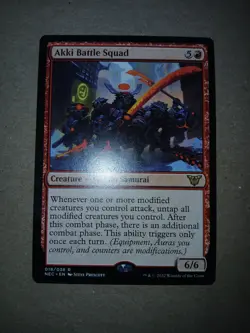 1x Akki Battle Squad Commander: Kamigawa: Neon Dynasty Regular - Image 2