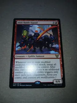 1x Akki Battle Squad Commander: Kamigawa: Neon Dynasty Regular - Image 3