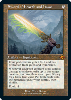 [1x] Sword of Hearth and Home - Foil Etched - Retro Frame Near Mint, English Mod - Image 1
