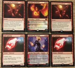 75 Karten CHANDRA Elemental Burn DECK YOUNG PYROMANCER Magic MTG PLANESWALKER - Image 2