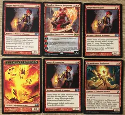 75 Karten CHANDRA Elemental Burn DECK YOUNG PYROMANCER Magic MTG PLANESWALKER - Image 3