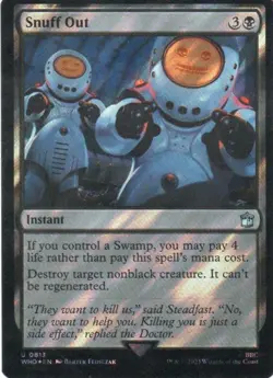 MTG: Doctor Who: Surge Foil Snuff Out: Lightly Played Condition - Image 1